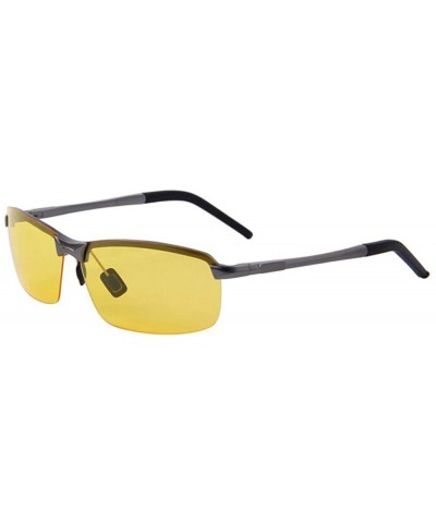 Oversized Fashion Men Aluminum Polarized Summer Sunglasses Ultralight C09 Gray Yellow - C09 Gray Yellow - C318YR2W3DU $22.71