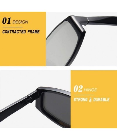 Cat Eye Women Men Vintage Cat Eye Sunglasses Classic Brand Rectangle Sun Glasses Fashion Yellow Red Eyewear - CP199O7R8UL $11.30