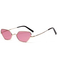 Cat Eye New Fashion Sunglasses Women Retro Cat Eye Sun Glasses For Ladies Small Frame - Pink Red - C618O53KZNQ $9.57