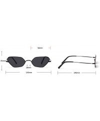 Cat Eye New Fashion Sunglasses Women Retro Cat Eye Sun Glasses For Ladies Small Frame - Pink Red - C618O53KZNQ $9.57