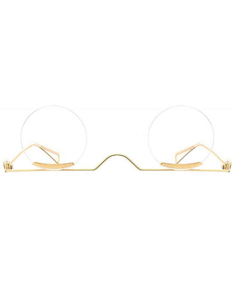 Round Arrival Sunglasses Fashion Designer Glasses - Clear - C218SC5XIHX $14.79