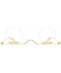 Round Arrival Sunglasses Fashion Designer Glasses - Clear - C218SC5XIHX $14.79