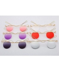 Round Arrival Sunglasses Fashion Designer Glasses - Clear - C218SC5XIHX $14.79