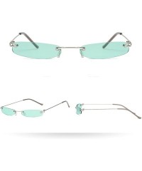 Goggle Women Man Vintage Transparent Small Frame Sunglasses Retro Eyewear Fashion - 7201a - C818RS64LX5 $10.16