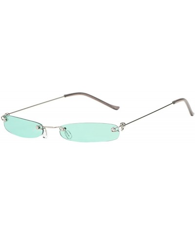 Goggle Women Man Vintage Transparent Small Frame Sunglasses Retro Eyewear Fashion - 7201a - C818RS64LX5 $10.16