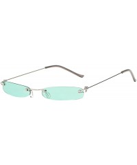 Goggle Women Man Vintage Transparent Small Frame Sunglasses Retro Eyewear Fashion - 7201a - C818RS64LX5 $10.16