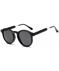 Oversized Retro Round Sunglasses Women Men Brand Design Transparent Female Sun glasses - 5 - CR18W7DHN5I $22.05