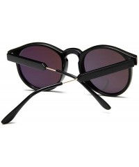 Oversized Retro Round Sunglasses Women Men Brand Design Transparent Female Sun glasses - 5 - CR18W7DHN5I $22.05