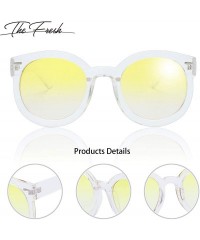 Round Women's Designer Inspired Oversized Round Circle Sunglasses Retro Fashion Style - 8-crystal - CW18ZWNOK5X $16.58