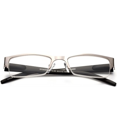 Square "Second" Aluminum Brushed Prescription Ready Clear Lens Rx Frames - Silver/Black/Pink - CP12KRZF955 $12.52