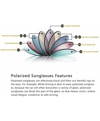 Round Pentagon Small Designer Polarized Sunglasses Stainless Steel Metal Colorful Frame UV Protection For Women Men - CN18LGC...
