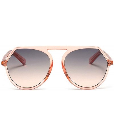 Round Retro Built-in Metal Feet Sunglasses Round Men Women Fashion Pilot Shades Glasses UV400 - Pink - CL194R3RTLO $14.78