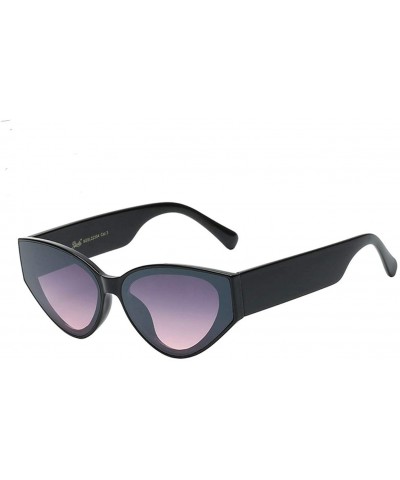 Round Western Fashion Round Sunglasses. - Black/ Light Pink Lens - CG190RY8AT5 $28.45