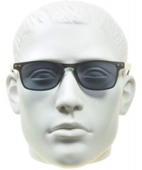 Rectangular Square Reading Sunglasses Full Sun Reader Men Women Flexible Light - Black - CM12LH8QDER $10.22