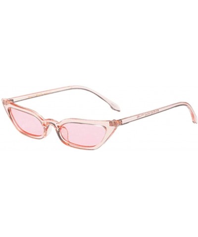Oversized Women Vintage Cat Eye Sunglasses Retro Small Frame UV400 Eyewear Fashion Ladies - 6191pk - CT18ROYN72W $8.63