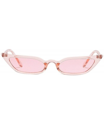 Oversized Women Vintage Cat Eye Sunglasses Retro Small Frame UV400 Eyewear Fashion Ladies - 6191pk - CT18ROYN72W $8.63