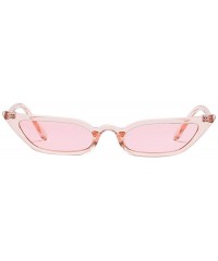 Oversized Women Vintage Cat Eye Sunglasses Retro Small Frame UV400 Eyewear Fashion Ladies - 6191pk - CT18ROYN72W $8.63