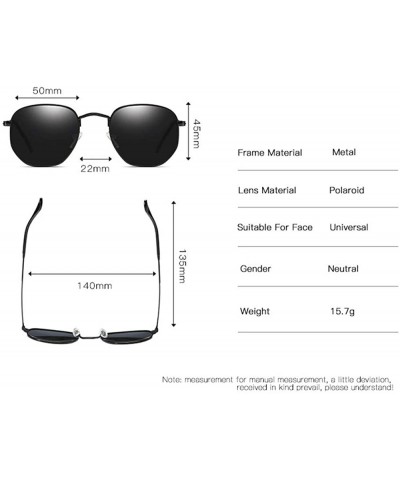 Cat Eye Unisex Polarized Sunglasses Classic Men Retro UV400 Sun Glasses - E - CF197TXZ7RM $12.90