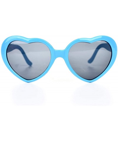 Oversized YVENIGHT 8 Pack of Neon Colors Heart Shaped Sunglasses in Bulk for Women Bachelorette Party Favors Accessories - CU...