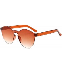 Oval sunglasses candy colored ladies fashion sunglasses Progressive - CC1983D67WQ $55.73