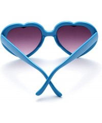 Oversized YVENIGHT 8 Pack of Neon Colors Heart Shaped Sunglasses in Bulk for Women Bachelorette Party Favors Accessories - CU...