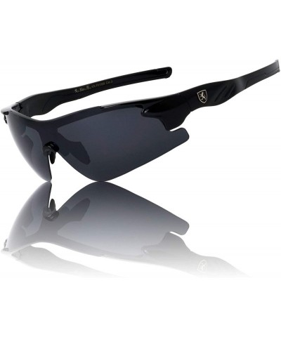 Sport Modern Rimless Lightweight Sports Sunglasses - Black - C0199MSRG4H $34.81