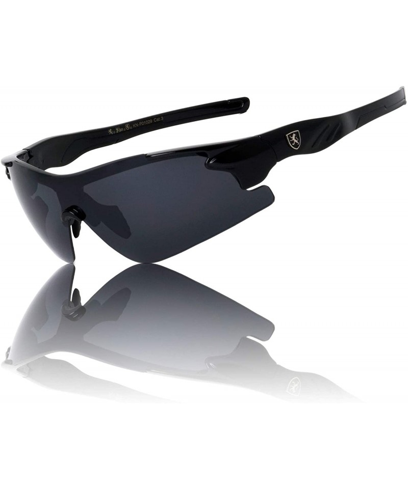 Sport Modern Rimless Lightweight Sports Sunglasses - Black - C0199MSRG4H $14.58
