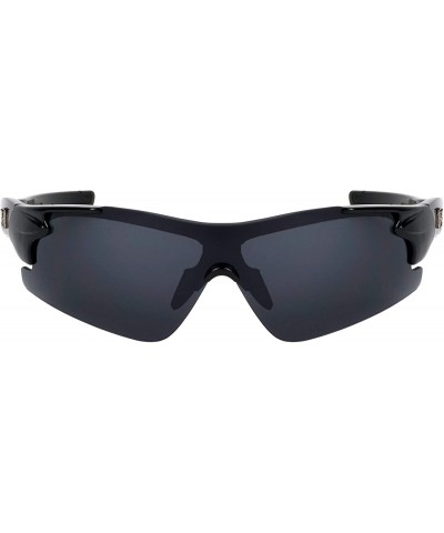 Sport Modern Rimless Lightweight Sports Sunglasses - Black - C0199MSRG4H $14.58