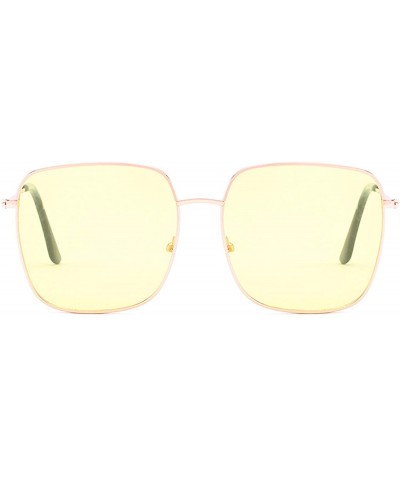 Oversized Polarized Sunglasses Protection Glasses Activities - Yellow - C418TQX3GXI $32.76