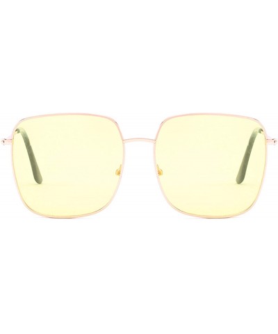 Oversized Polarized Sunglasses Protection Glasses Activities - Yellow - C418TQX3GXI $20.26