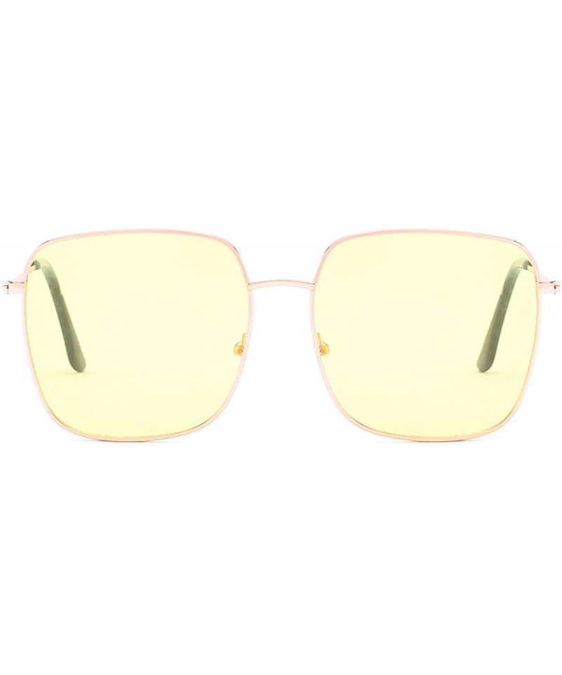 Oversized Polarized Sunglasses Protection Glasses Activities - Yellow - C418TQX3GXI $20.26