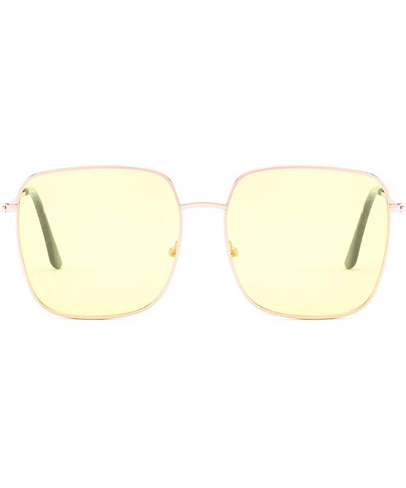 Oversized Polarized Sunglasses Protection Glasses Activities - Yellow - C418TQX3GXI $20.26