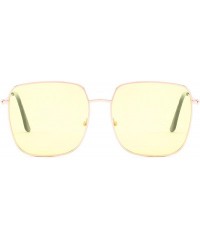Oversized Polarized Sunglasses Protection Glasses Activities - Yellow - C418TQX3GXI $20.26