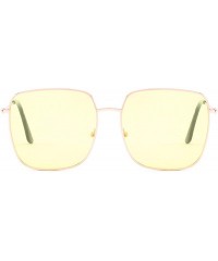 Oversized Polarized Sunglasses Protection Glasses Activities - Yellow - C418TQX3GXI $20.26