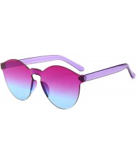 Oval sunglasses candy colored ladies fashion sunglasses Progressive - CC1983D67WQ $36.41