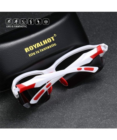Sport Polarized Sport Sunglasses for Mens Women- Ideal for Fishing Driving Running Cycling and Outdoor Sports - CI192Z4SL8E $...