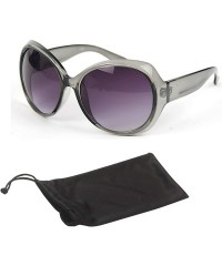 Oversized Women Polarized Retro Oversized Sunglasses P3020 - Grey - CC18OISL5KX $9.85