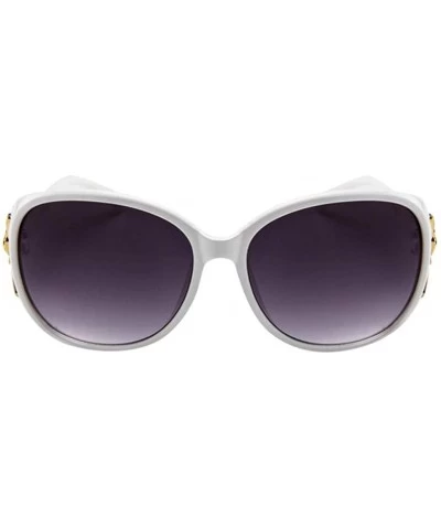 Sport Vintage Sunglasses for Women Men Classic Retro Designer Style Eyewear Casual UV400 Sunglasses - White - CZ190G2L5UX $20.85