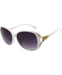 Sport Vintage Sunglasses for Women Men Classic Retro Designer Style Eyewear Casual UV400 Sunglasses - White - CZ190G2L5UX $8.34
