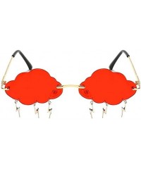 Rimless YUMIAOGLS Party Cloud Lightning Sunglasses forWomen/Men Rimless Funny Hip Hop Sun Glasses UV400 - C4 - CV1908HEO2C $1...