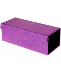 Rectangular Hologram Color Foil Collapsible Rectangular Box Eyewear Hard Case - Purple - C4180AS7SAH $18.31
