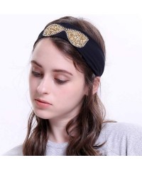 Wrap Sunglasses Headb s Elastic Stretch Headb Rhinestones Hair B - Gold Light Grey - CE18T94L97R $33.54