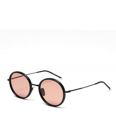 Oval Fashion Retro Oval Frame Polarized Sunglasses Unisex Brand Designer Ocean Sunglasses UV400 - Orange - CC1947Q9CXZ $23.63