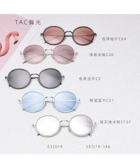 Oval Fashion Retro Oval Frame Polarized Sunglasses Unisex Brand Designer Ocean Sunglasses UV400 - Orange - CC1947Q9CXZ $9.45