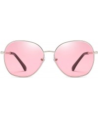 Round Women Sunglasses Retro Grey Drive Holiday Round Non-Polarized UV400 - Pink - CH18R0RM3T4 $10.02