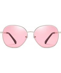 Round Women Sunglasses Retro Grey Drive Holiday Round Non-Polarized UV400 - Pink - CH18R0RM3T4 $10.02