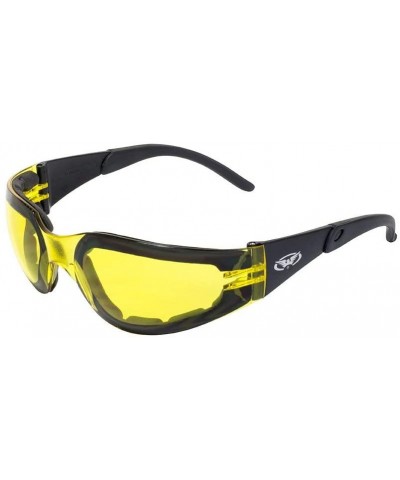 Sport Eyewear Rider PL YT Rider Plus Safety Foam Padded Glasses- Yellow Lens- Frame- Black - CB18GGL3HAE $13.41