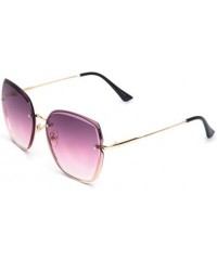 Square Square Sunglasses Large Frame Personality Fashion Sunglasses Men and Women Universal Glasses - 1 - CX1903YDELO $37.82