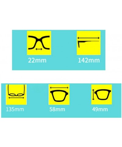 Square Square Sunglasses Large Frame Personality Fashion Sunglasses Men and Women Universal Glasses - 1 - CX1903YDELO $37.82