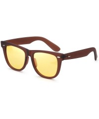 Wayfarer Night-Vision Glasses Women Polarized Yellow Lens-Anti Glare Night-Driving Glasses for Men&Women - C018ZT4ZHMZ $20.85